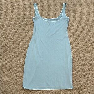 NEW Skims Washed Jersey Tank Mini Dress size L/XL Green Mineral Multi